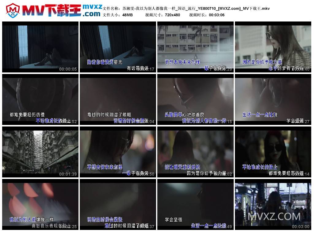苏湘雯-我以为别人都像我一样_国语_流行_YE800710